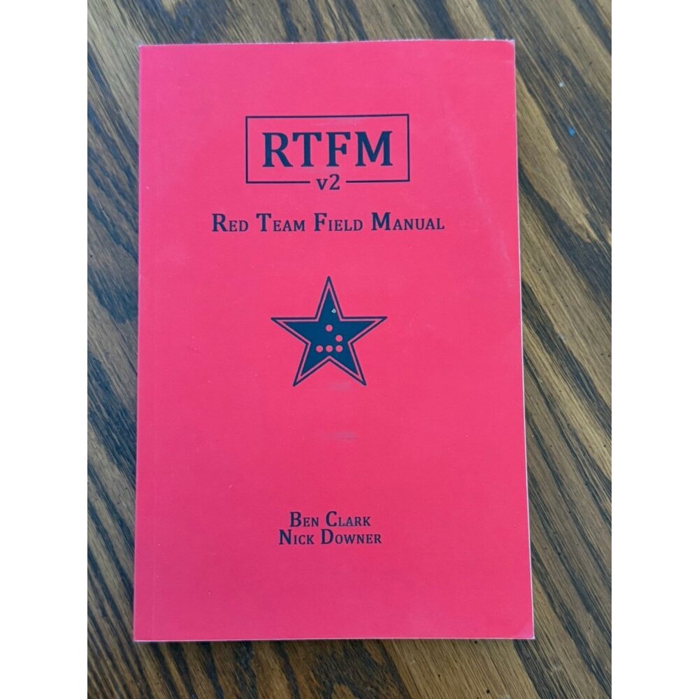 RTFM: Red Team Field Manual v2‎ by Ben Clark & Nick Downer- Paperback-2022